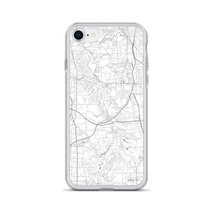 Custom Cuyahoga Valley National Park Map iPhone SE Phone Case in Classic