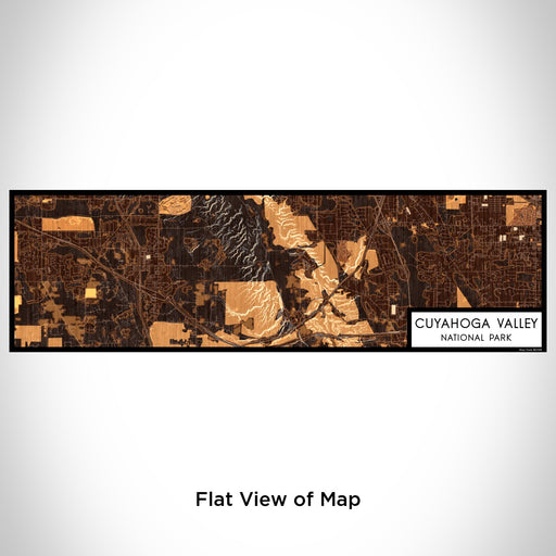 Flat View of Map Custom Cuyahoga Valley National Park Map Enamel Mug in Ember