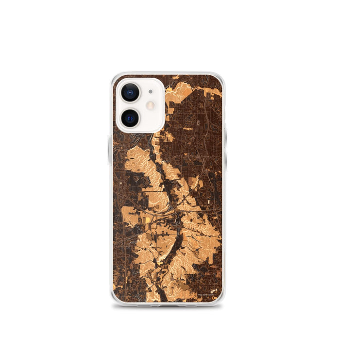 Custom Cuyahoga Valley National Park Map iPhone 12 mini Phone Case in Ember