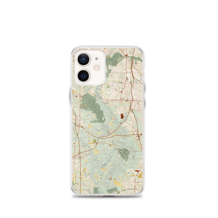 Custom Cuyahoga Valley National Park Map iPhone 12 mini Phone Case in Woodblock