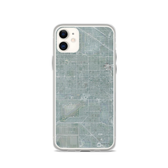 Custom iPhone 11 Cypress California Map Phone Case in Afternoon