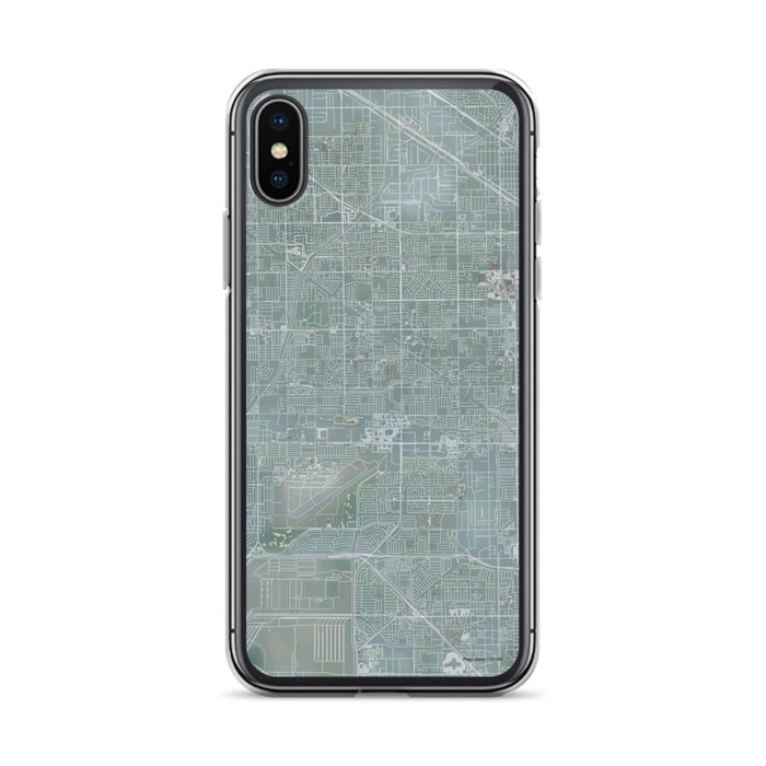 Custom iPhone X/XS Cypress California Map Phone Case in Afternoon