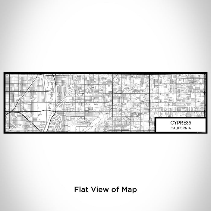 Flat View of Map Custom Cypress California Map Enamel Mug in Classic