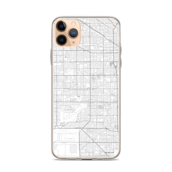Custom iPhone 11 Pro Max Cypress California Map Phone Case in Classic