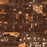 Cypress California Map Print in Ember Style Zoomed In Close Up Showing Details