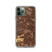 Custom iPhone 11 Pro Cypress California Map Phone Case in Ember