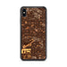 Custom iPhone XS Max Cypress California Map Phone Case in Ember
