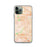 Custom iPhone 11 Pro Cypress California Map Phone Case in Watercolor