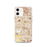 Custom iPhone 12 Cypress California Map Phone Case in Woodblock