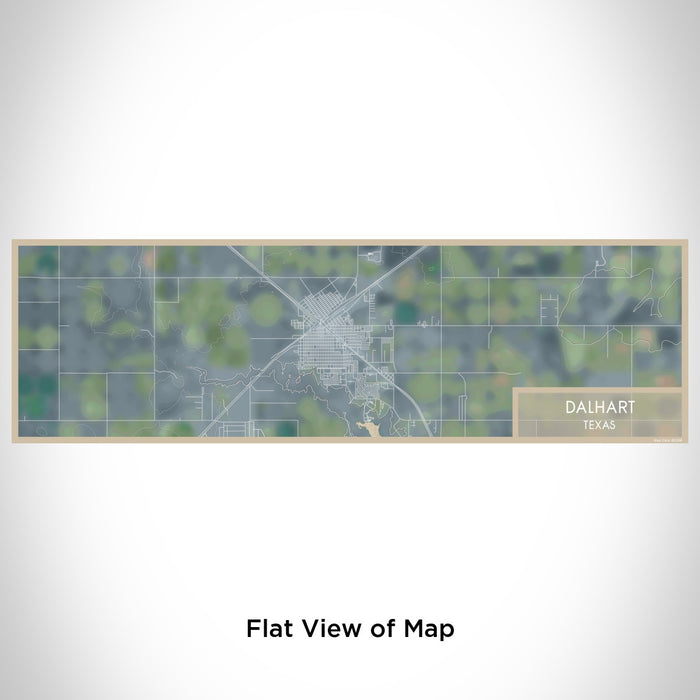 Flat View of Map Custom Dalhart Texas Map Enamel Mug in Afternoon