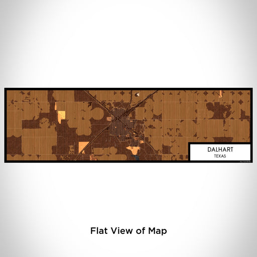 Flat View of Map Custom Dalhart Texas Map Enamel Mug in Ember