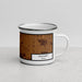 Right View Custom Dalhart Texas Map Enamel Mug in Ember