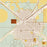 Dalhart Texas Map Print in Woodblock Style Zoomed In Close Up Showing Details