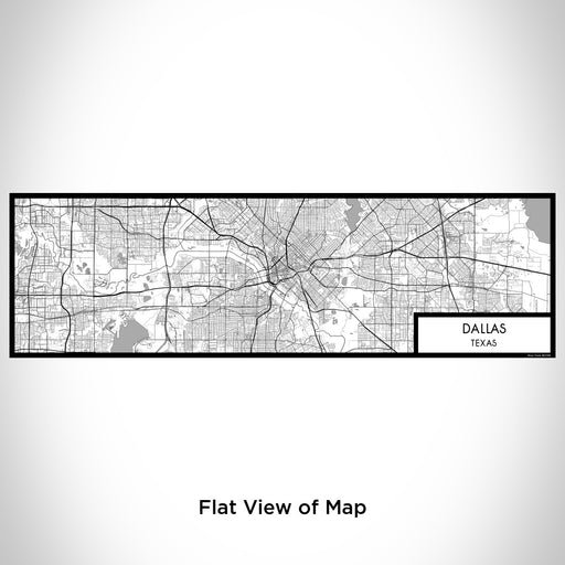 Flat View of Map Custom Dallas Texas Map Enamel Mug in Classic