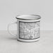 Left View Custom Dallas Texas Map Enamel Mug in Classic