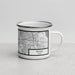 Right View Custom Dallas Texas Map Enamel Mug in Classic