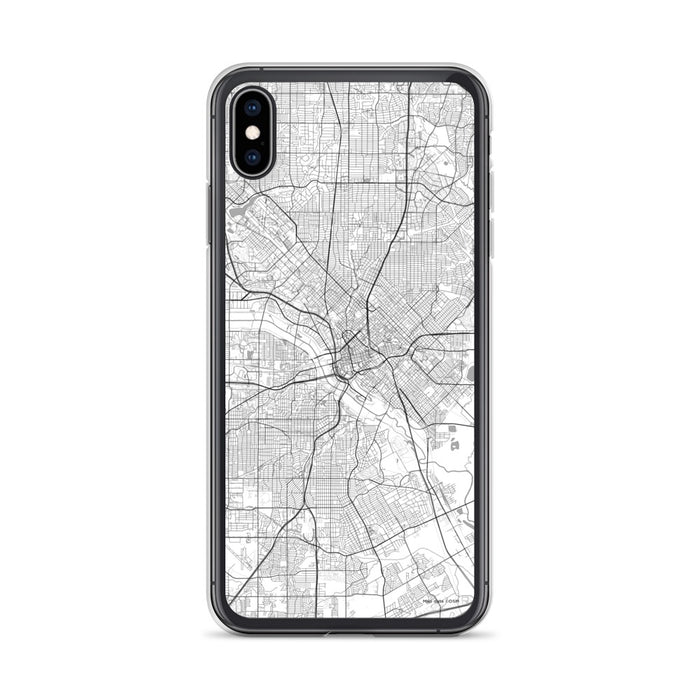 Custom Dallas Texas Map Phone Case in Classic