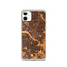 Custom Dallas Texas Map Phone Case in Ember