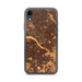 Custom Dallas Texas Map Phone Case in Ember