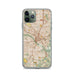 Custom Dallas Texas Map Phone Case in Woodblock