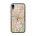 Custom Dallas Texas Map Phone Case in Woodblock