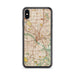 Custom Dallas Texas Map Phone Case in Woodblock