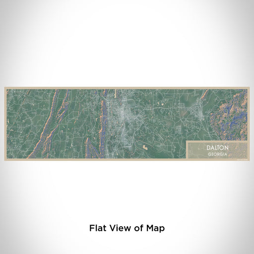 Flat View of Map Custom Dalton Georgia Map Enamel Mug in Afternoon