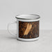 Left View Custom Dalton Georgia Map Enamel Mug in Ember