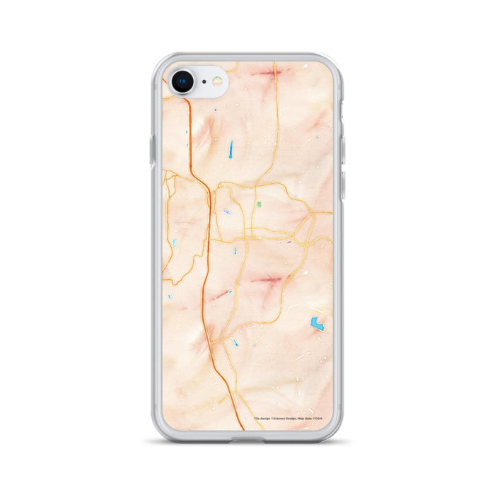 Custom Dalton Georgia Map Phone Case in Watercolor