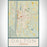 Dalton Georgia Map Print Portrait Orientation in Woodblock Style With Shaded Background