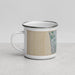 Left View Custom Daly City California Map Enamel Mug in Afternoon