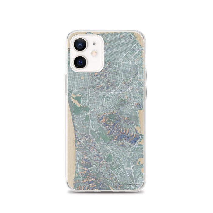Custom iPhone 12 Daly City California Map Phone Case in Afternoon