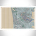 Daly City California Map Print Landscape Orientation in Afternoon Style With Shaded Background