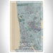 Daly City California Map Print Portrait Orientation in Afternoon Style With Shaded Background