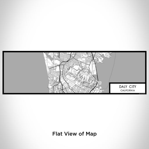 Flat View of Map Custom Daly City California Map Enamel Mug in Classic