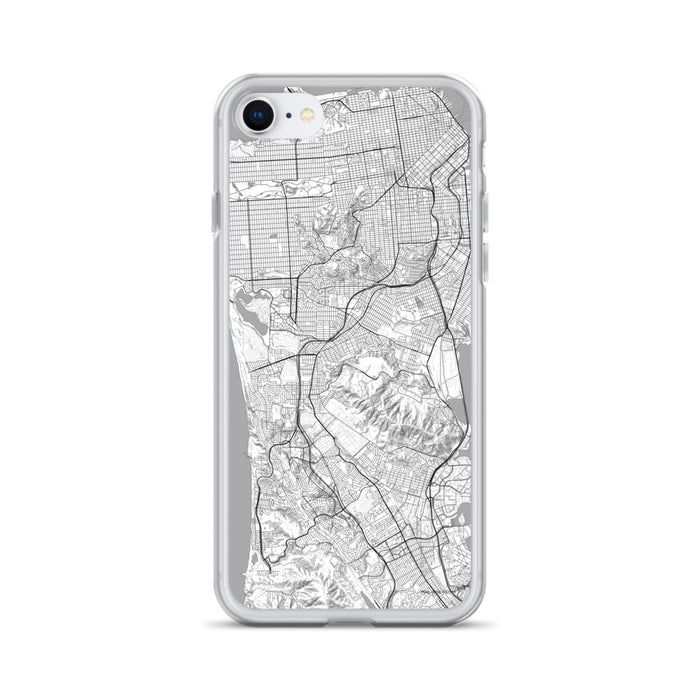 Custom iPhone SE Daly City California Map Phone Case in Classic