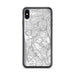 Custom iPhone XS Max Daly City California Map Phone Case in Classic