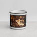 Front View Custom Daly City California Map Enamel Mug in Ember