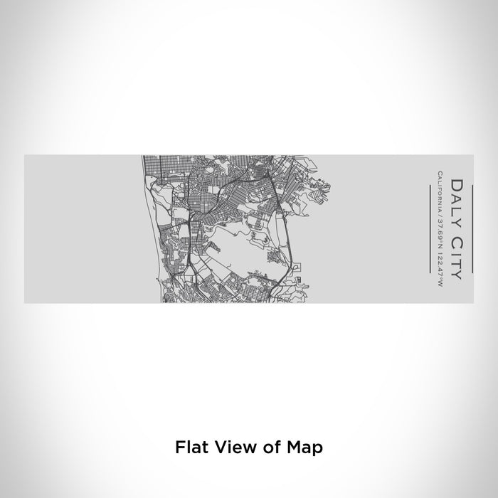 Rendered View of Daly City California Map Engraving on 10oz Stainless Steel Insulated Cup with Sipping Lid