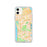 Custom iPhone 11 Daly City California Map Phone Case in Watercolor
