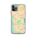 Custom iPhone 11 Pro Daly City California Map Phone Case in Watercolor