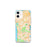 Custom iPhone 12 mini Daly City California Map Phone Case in Watercolor