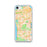 Custom iPhone SE Daly City California Map Phone Case in Watercolor