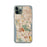 Custom iPhone 11 Pro Daly City California Map Phone Case in Woodblock