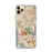 Custom iPhone 11 Pro Max Daly City California Map Phone Case in Woodblock