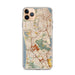 Custom iPhone 11 Pro Max Daly City California Map Phone Case in Woodblock