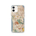 Custom iPhone 12 Daly City California Map Phone Case in Woodblock