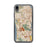 Custom iPhone XR Daly City California Map Phone Case in Woodblock