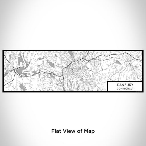 Flat View of Map Custom Danbury Connecticut Map Enamel Mug in Classic