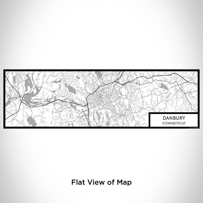 Flat View of Map Custom Danbury Connecticut Map Enamel Mug in Classic
